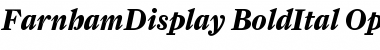 Download FarnhamDisplay-BoldItal Font Download FarnhamDisplay-BoldItal Font