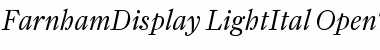 Download FarnhamDisplay-LightItal Font Download FarnhamDisplay-LightItal Font