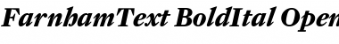 Download FarnhamText-BoldItal Font Download FarnhamText-BoldItal Font