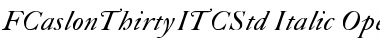 Download FCaslon Thirty ITC Std Font Download FCaslon Thirty ITC Std Font
