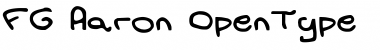 Download FG Aaron Font Download FG Aaron Font
