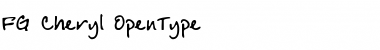 Download FG Cheryl Font Download FG Cheryl Font