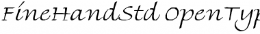 Download Fine Hand Std Font Download Fine Hand Std Font