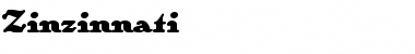 Download Zinzinnati Font Download Zinzinnati Font