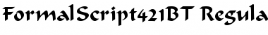 Download Formal Script 421 Font Download Formal Script 421 Font