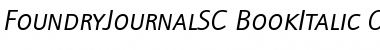 Download FoundryJournalSC-BookItalic Font Download FoundryJournalSC-BookItalic Font