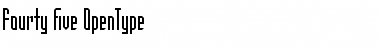 Download Fourty-five Font Download Fourty-five Font