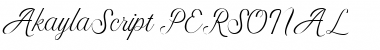 Download Akayla Script PERSONAL USE Font Download Akayla Script PERSONAL USE Font