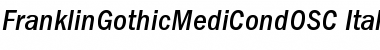 Download FranklinGothicMediCondOSC Font Download FranklinGothicMediCondOSC Font