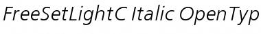 Download FreeSetLightC Font Download FreeSetLightC Font