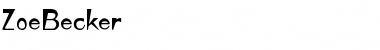 Download ZoeBecker Font Download ZoeBecker Font