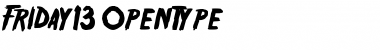 Download Friday13 Font Download Friday13 Font