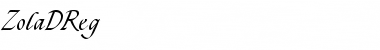 Download ZolaDReg Font Download ZolaDReg Font