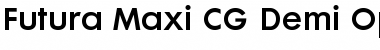 Download Futura Maxi CG Demi Font Download Futura Maxi CG Demi Font
