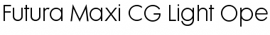 Download Futura Maxi CG Light Font Download Futura Maxi CG Light Font