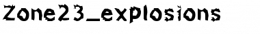 Download Zone23_explosions Font Download Zone23_explosions Font