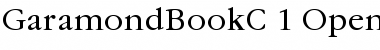 Download GaramondBookC Font Download GaramondBookC Font