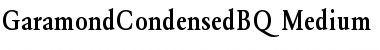 Download GaramondCondensedBQ Font Download GaramondCondensedBQ Font