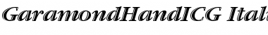 Download GaramondHandICG Font Download GaramondHandICG Font