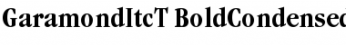 Download GaramItcTBolCon Font Download GaramItcTBolCon Font