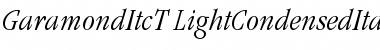 Download GaramItcTLigConIta Font Download GaramItcTLigConIta Font