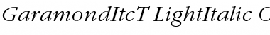 Download GaramItcTLigIta Font Download GaramItcTLigIta Font