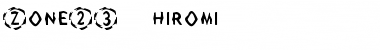 Download Zone23_hiromi Font Download Zone23_hiromi Font