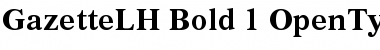 Download Gazette LH Font Download Gazette LH Font