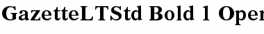 Download Gazette LT Std Font Download Gazette LT Std Font
