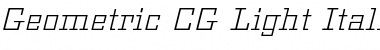 Download Geometric CG Light Font Download Geometric CG Light Font