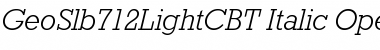 Download GeoSlb712LightC BT Font Download GeoSlb712LightC BT Font
