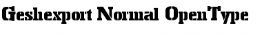Download Geshexport Font Download Geshexport Font