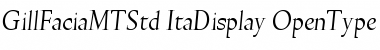 Download Gill Facia MT Std Font Download Gill Facia MT Std Font
