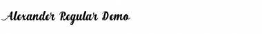 Download Alexander Reguler Demo Font Download Alexander Reguler Demo Font