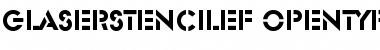 Download GlaserStencilEF Font Download GlaserStencilEF Font