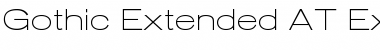 Download Gothic Extended AT ExtraLight Font Download Gothic Extended AT ExtraLight Font