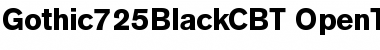 Download Gothic725BlackC BT Font Download Gothic725BlackC BT Font