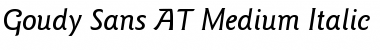 Download Goudy Sans AT Medium Font Download Goudy Sans AT Medium Font