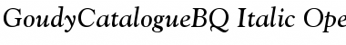 Download Goudy Catalogue BQ Font Download Goudy Catalogue BQ Font