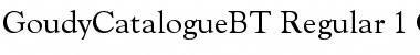 Download Goudy Catalogue Font Download Goudy Catalogue Font