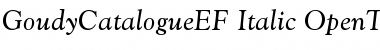 Download GoudyCatalogueEF Font Download GoudyCatalogueEF Font