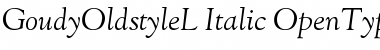 Download GoudyOldstyleL-Italic Font Download GoudyOldstyleL-Italic Font