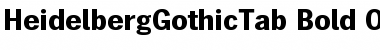 Download HeidelbergGothicTab Font Download HeidelbergGothicTab Font