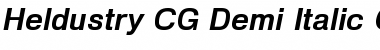 Download Heldustry CG Demi Font Download Heldustry CG Demi Font