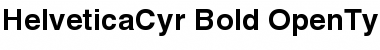 Helvetica Cyrillic Bold Font