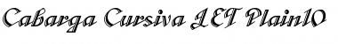 Download Cabarga Cursiva LET Font Download Cabarga Cursiva LET Font