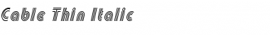 Download Cable Thin Font Download Cable Thin Font