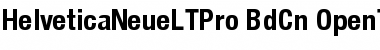 Helvetica Neue LT Pro 77 Bold Condensed Font