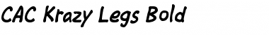 Download CAC Krazy Legs Bold Font Download CAC Krazy Legs Bold Font
