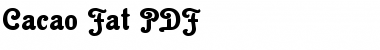 Download Cacao Fat Font Download Cacao Fat Font